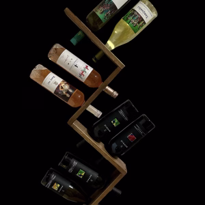 Polica za vino cik-cak 8 flaša