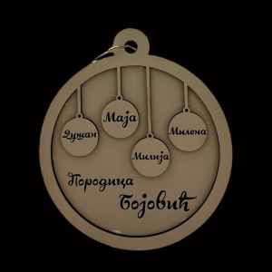 Porodični ukras za jelku