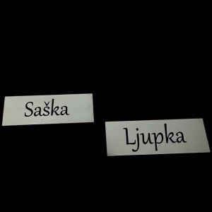 ID pločice sa imenom , sa zihernadlom