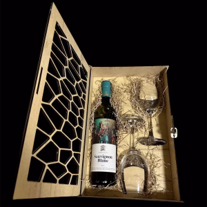 Zvonko Bogdan Sauvignon Blanc Gift Box 2 čaše - model saće